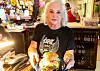 Janice Baca Argabright serves up a secret-sauce burger.
