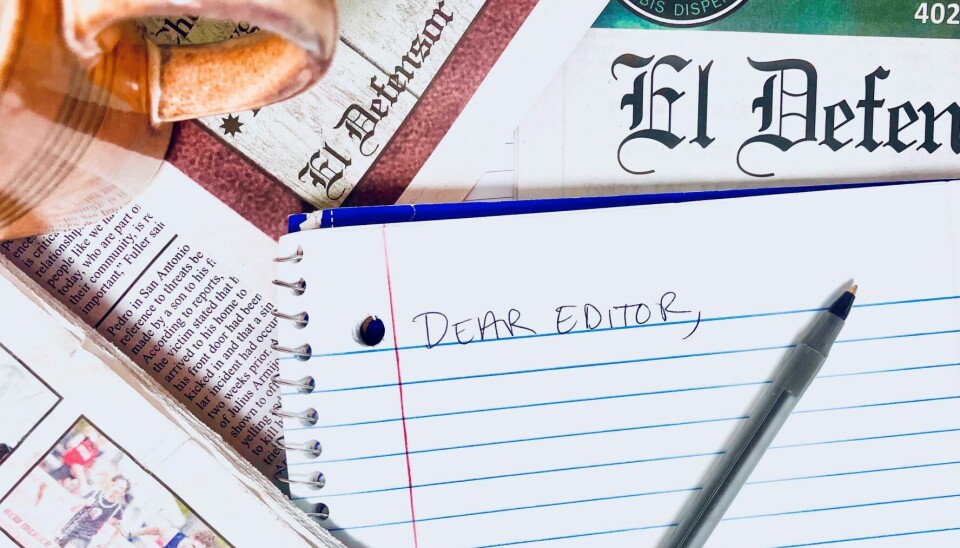 Letter to the editor