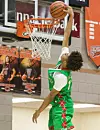 PHOTO GALLERY: Magdalena’s New Mexico All-Stars D’Shaun Vinyard and Kael Stephens slam dunking