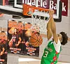 PHOTO GALLERY: Magdalena’s New Mexico All-Stars D’Shaun Vinyard and Kael Stephens slam dunking