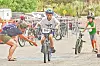 The Chile Harvest Youth Triathlon’s bike transition is fast-paced and hectic.