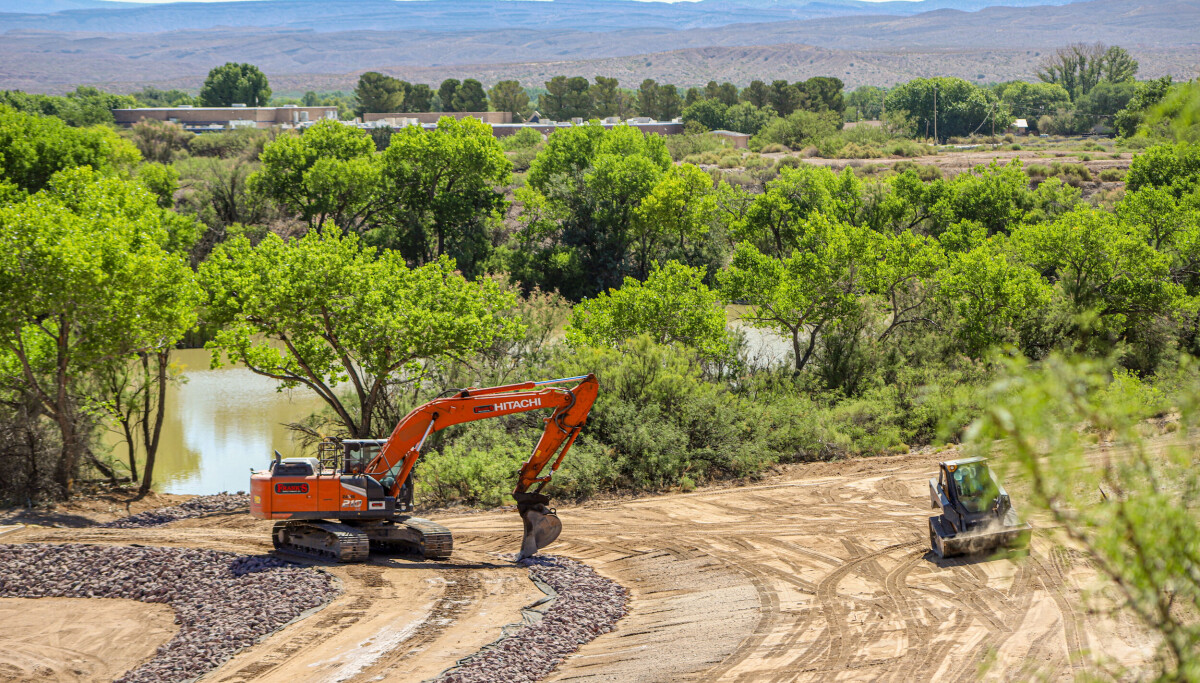 Contruction at Newberry Pond underway